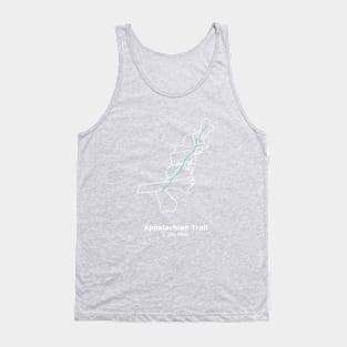 Appalachian Trail, National Scenic Trail Route Map Tank Top